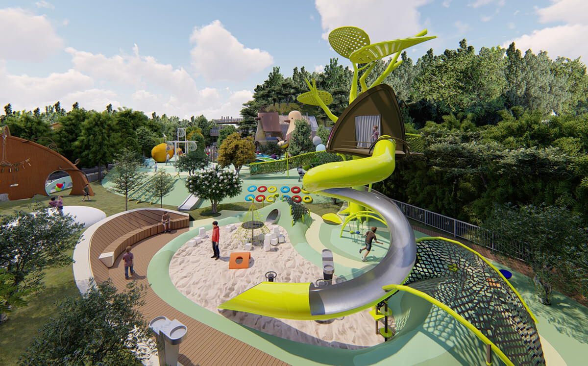 Ganzhou Qianxin town ecological theme